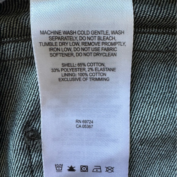 Columbia Dark Wash Jeans with plaid flannel cuff - Picture 3 of 6